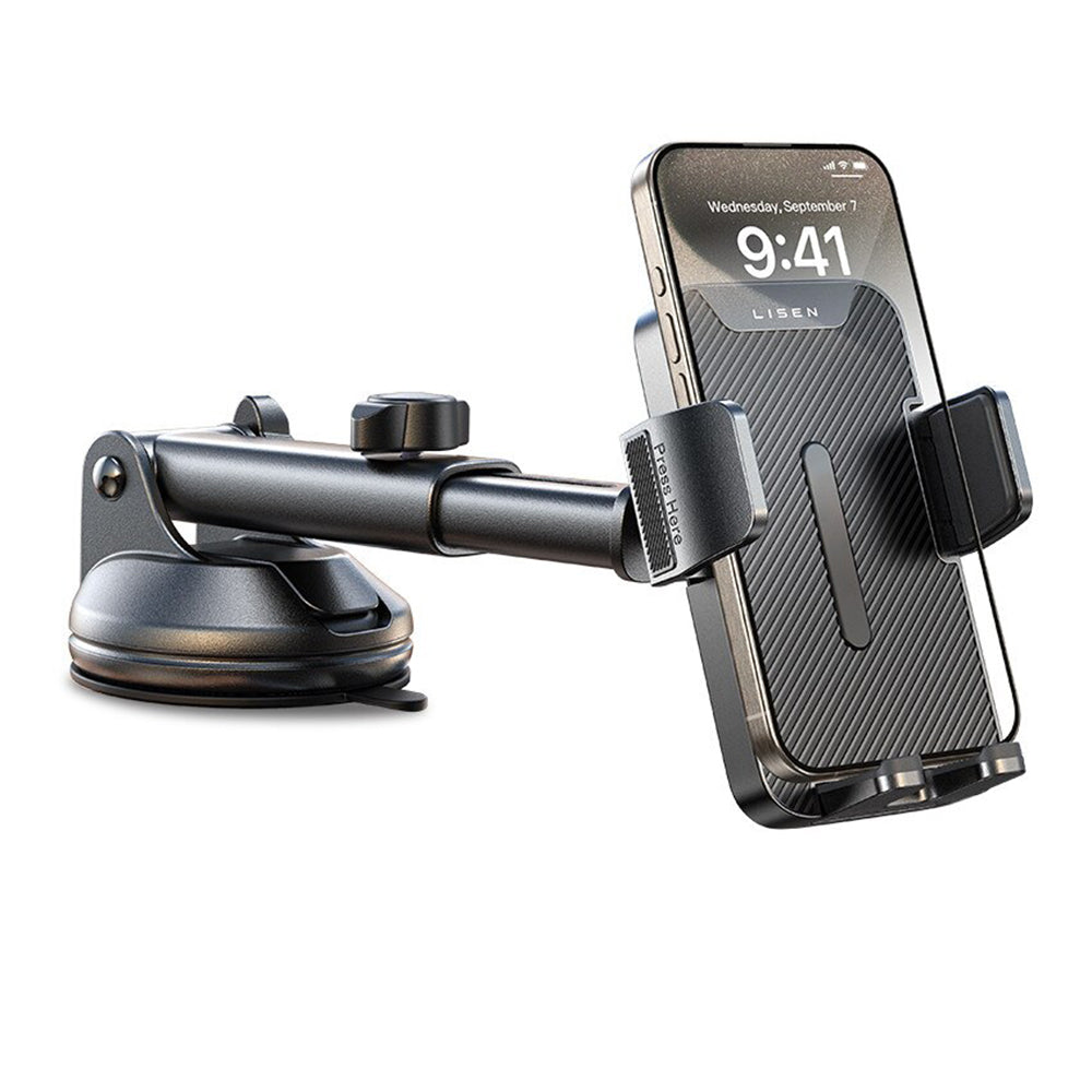 Lisen - Car Holder 2E781 (YL0424040008) - for Dashboard, Air Vent, Windshield, Universal, Adjustable, Telescopic Arm - B