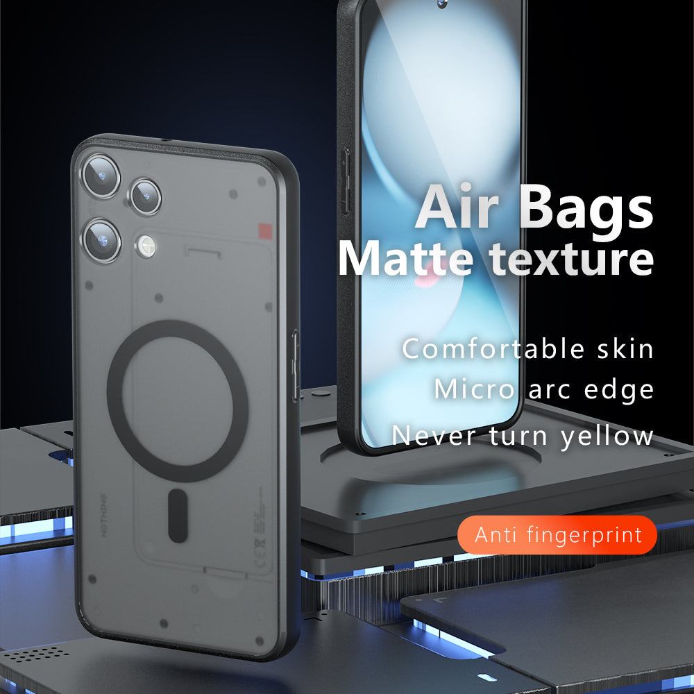 Techsuit - PureFrost MagSafe - Nothing Phone (3a) Lite - Frosted Black