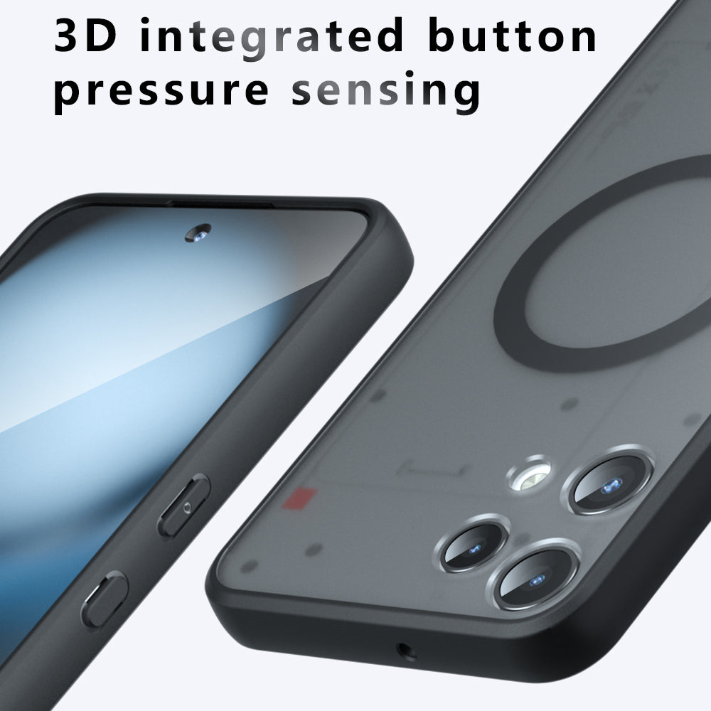 Techsuit - PureFrost MagSafe - Nothing Phone (3a) Lite - Frosted Black