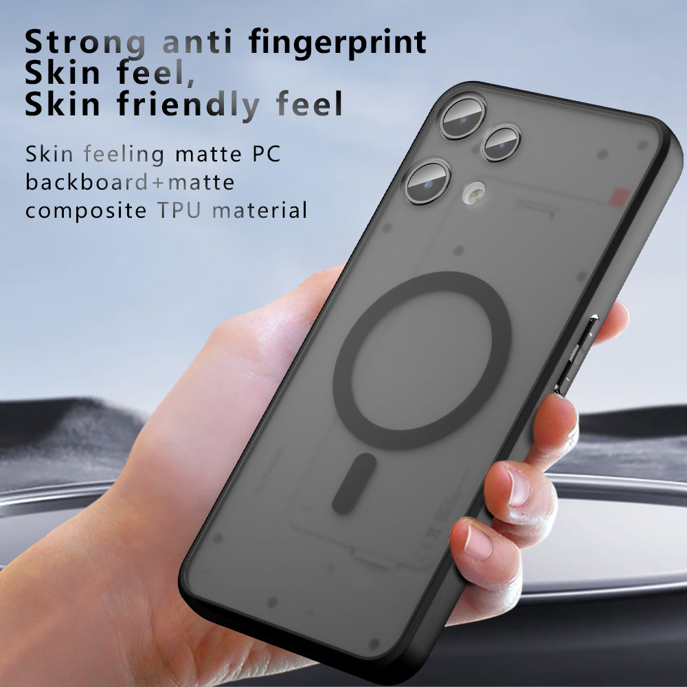 Techsuit - PureFrost MagSafe - Nothing Phone (3a) Lite - Frosted Black