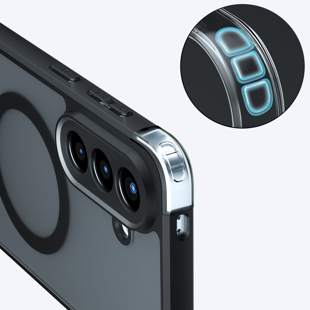 Techsuit - PureFrost MagSafe - Samsung Galaxy A57 5G - Frosted Black