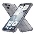 Techsuit - Shockproof Clear Silicone - Nothing Phone (3a) Lite - Smoke Black