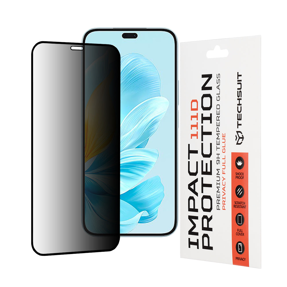 Techsuit - 111D Privacy Full Glue - Honor 200 Lite - Black
