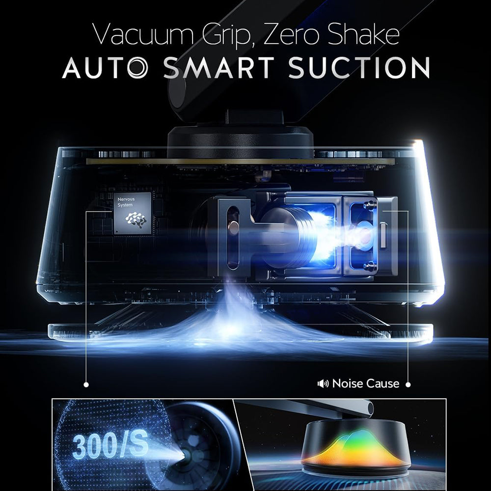 Lisen - Car Holder A680 (YL0225010007) - for Dashboard, Desk, Electric Suction Cup, 360° Rotation, Clamp Arm, 130mAh - B