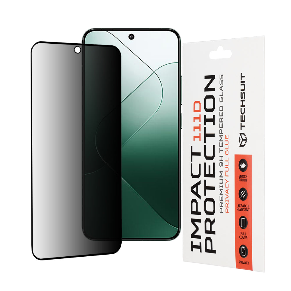 Techsuit - 111D Privacy Full Glue - Xiaomi 14 - Black