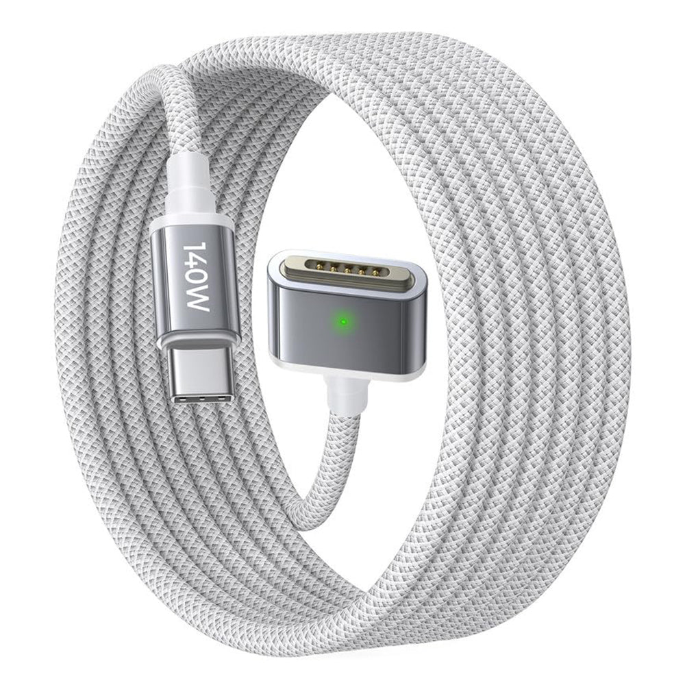 Lisen - Data Cable (YL0123070001) - Type-C to MagSafe 3, for MacBook, 140W, Super Fast Charging, Braided, 2m - Silver