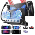 Lisen - Docking Station S1 (YL0423110005) - HDMI 2.0 4K, 3x USB3.0, USB-C PD100W, Ethernet, 2x Cooling Fan, OLED - Black