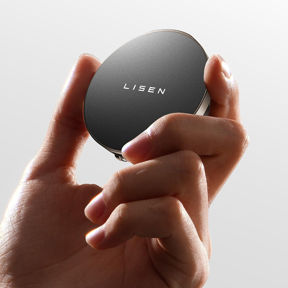 Lisen - Car Holder with Wireless Charging (YL0223090006) - Magnetic, for Dashboard, Universal, Elegant, 15W - Black