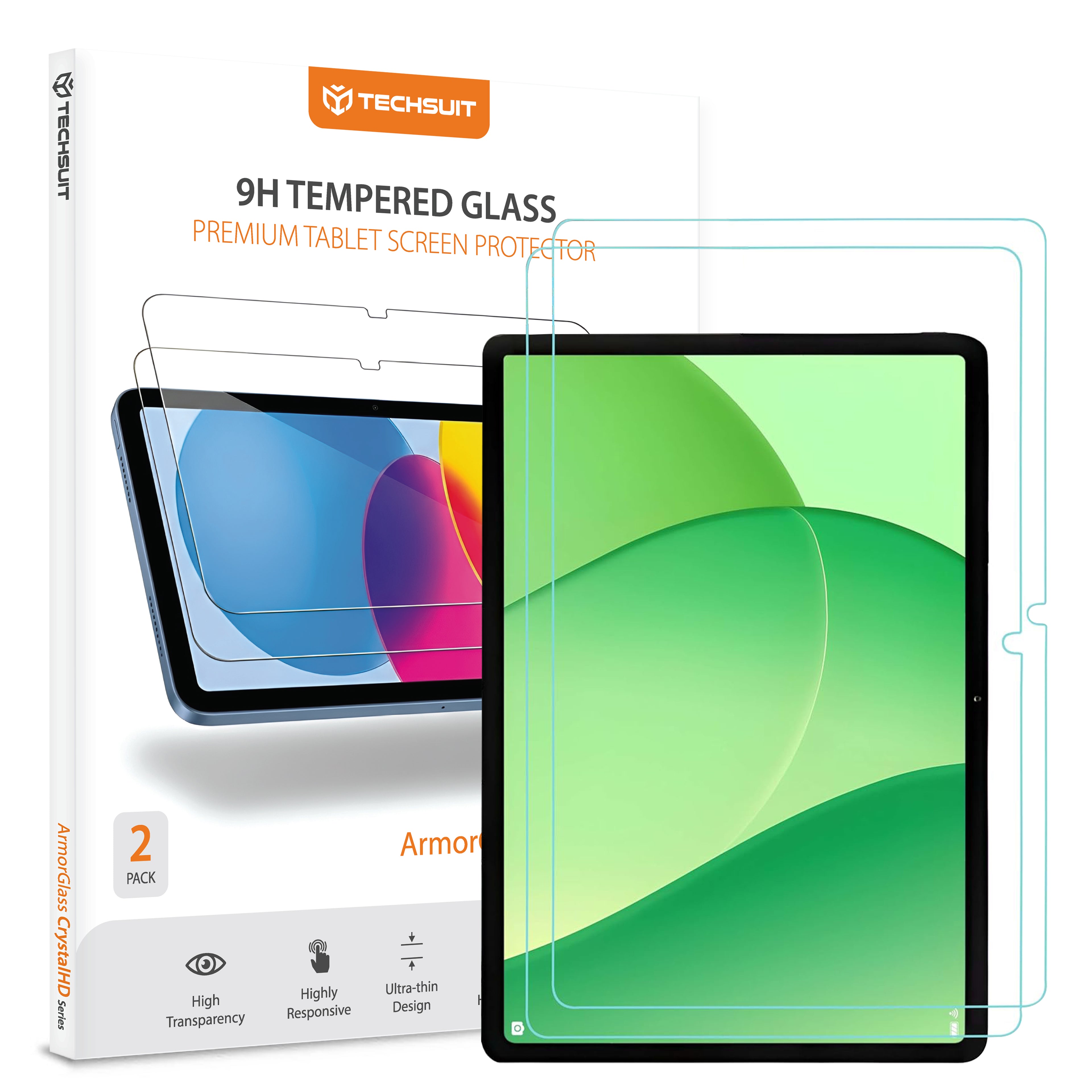 Techsuit - ArmorGlass CrystalHD (2 pack) - Oppo Pad SE 11 / OnePlus Pad Lite - Clear