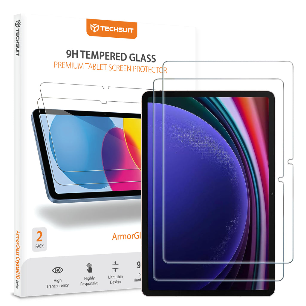 Techsuit - ArmorGlass CrystalHD (2 pack) - Samsung Galaxy Tab S9 / S9 FE / S10 FE / S10 Lite - Clear