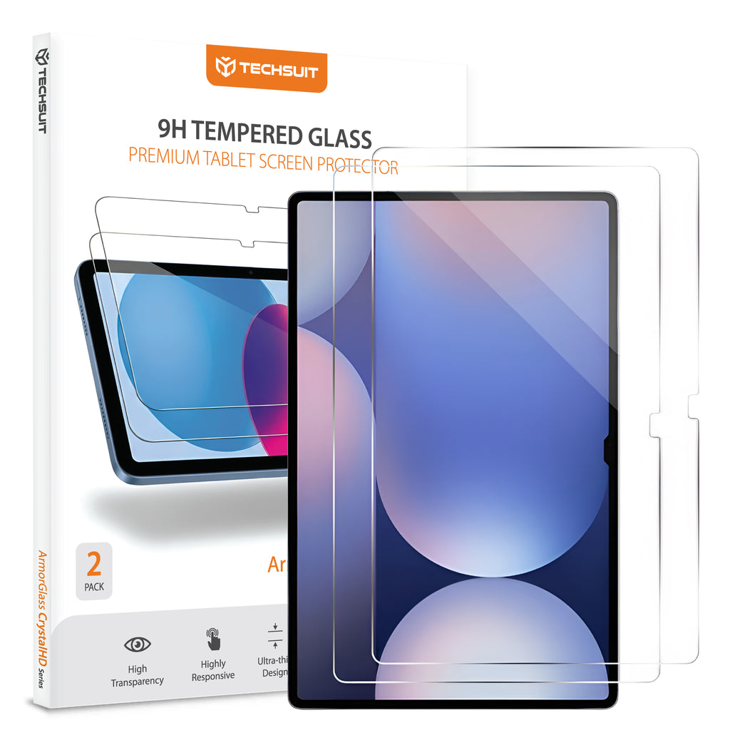 Techsuit - ArmorGlass CrystalHD (2 pack) - Samsung Galaxy Tab S9 Plus / S9 FE Plus / S10 Plus - Clear