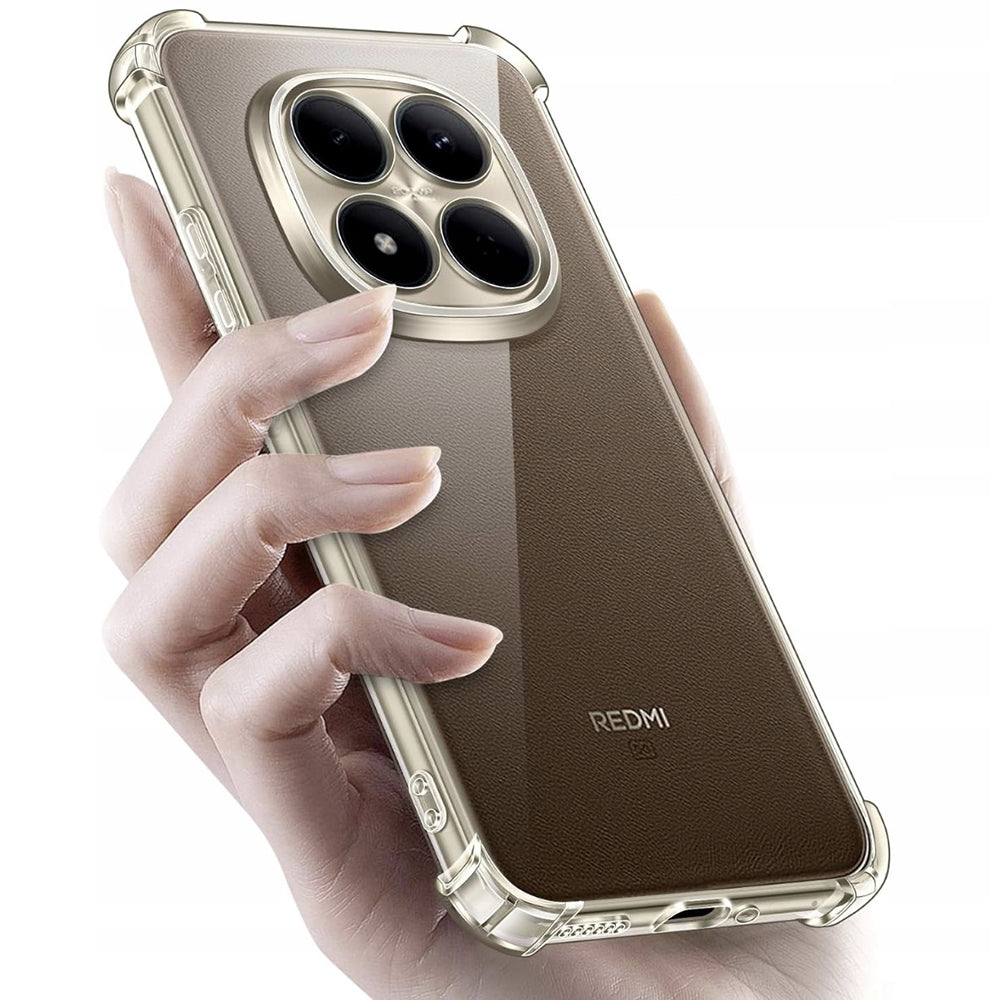 Techsuit - Shockproof Clear Silicone - Xiaomi Redmi Note 15 Pro+ 5G / Poco M8 Pro 5G - Clear