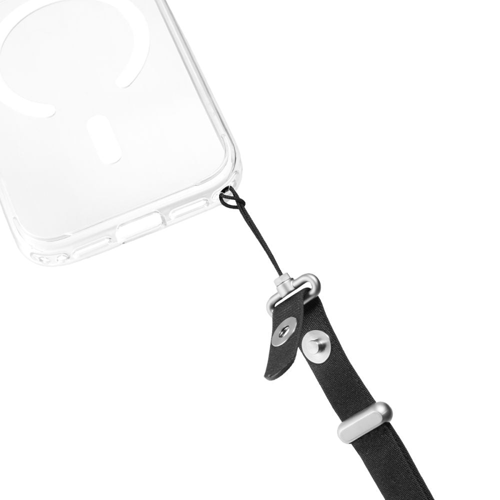 Spigen - Lanyard Strap DA30L (AFA10614) - Neck/Crossbody Wear, for Phone Cases, Magnetic Length Adjustmen - Black