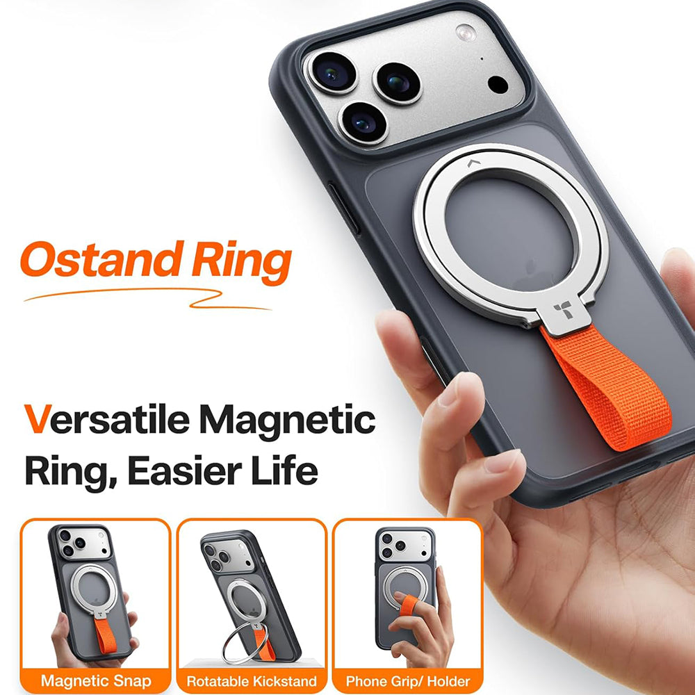 Torras Suport Torras Ostand Magnetic Ring, 360° Rotatable Stand, Phone Holder/Grip, Easy Attach, Argintiu – imagine 6