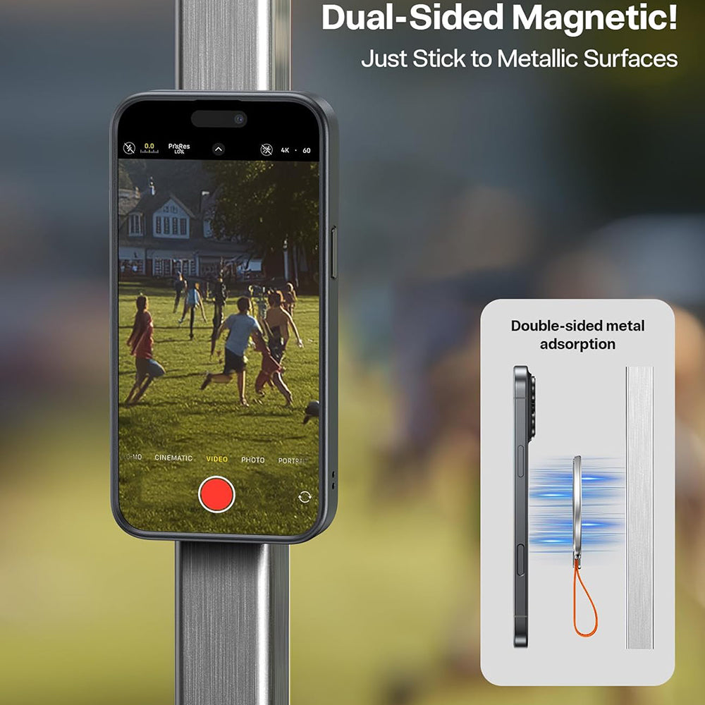 Torras Suport Torras Ostand Magnetic Ring, 360° Rotatable Stand, Phone Holder/Grip, Easy Attach, Argintiu – imagine 4