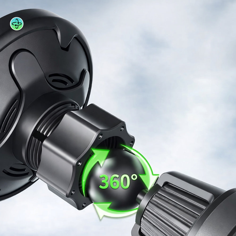 Blueo - Car Holder with Wireless Charging Ape Legend - for EV Car, Type-C, 15W, 360 Rotation - Black