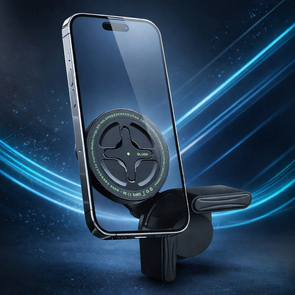 Blueo - Car Holder with Wireless Charging Ape Legend - for EV Car, Type-C, 15W, 360 Rotation - Black