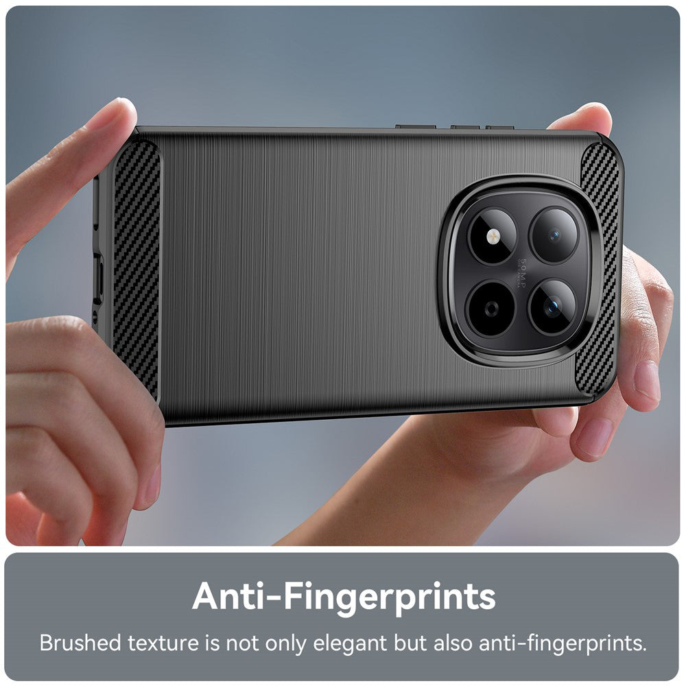 Techsuit - Carbon Silicone - Xiaomi Redmi Note 15 5G / Note 15 4G / Poco M8 5G - Black