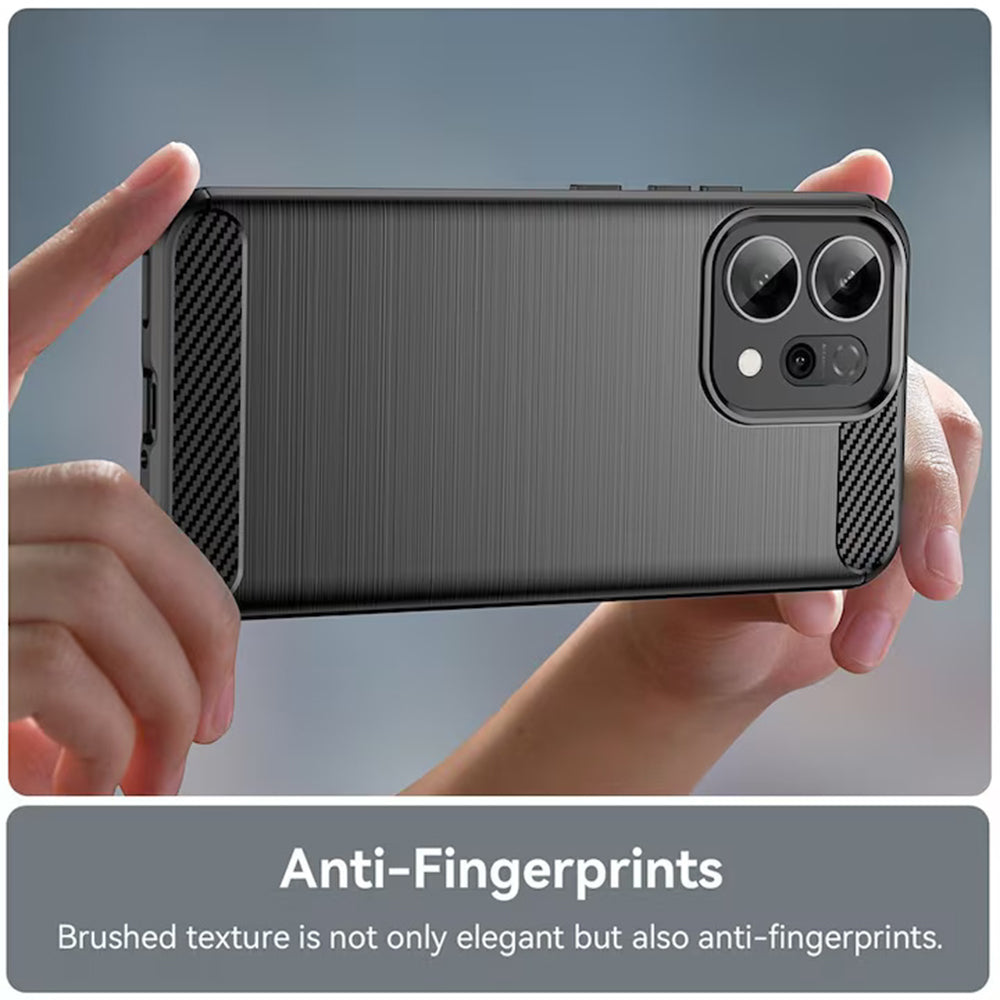 Techsuit - Carbon Silicone - Oppo Reno15 F / Reno15 FS 5G - Black