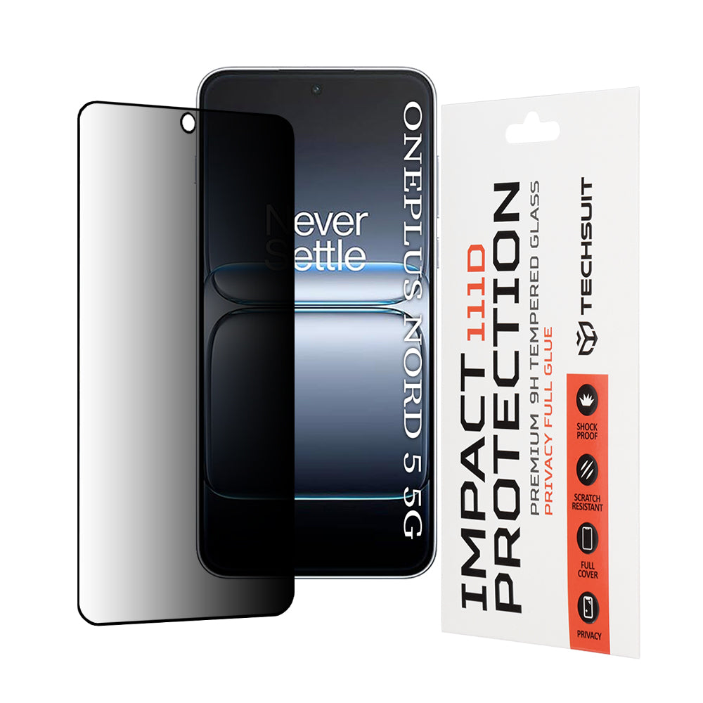 Techsuit - 111D Privacy Full Glue - OnePlus Nord 5 - Black