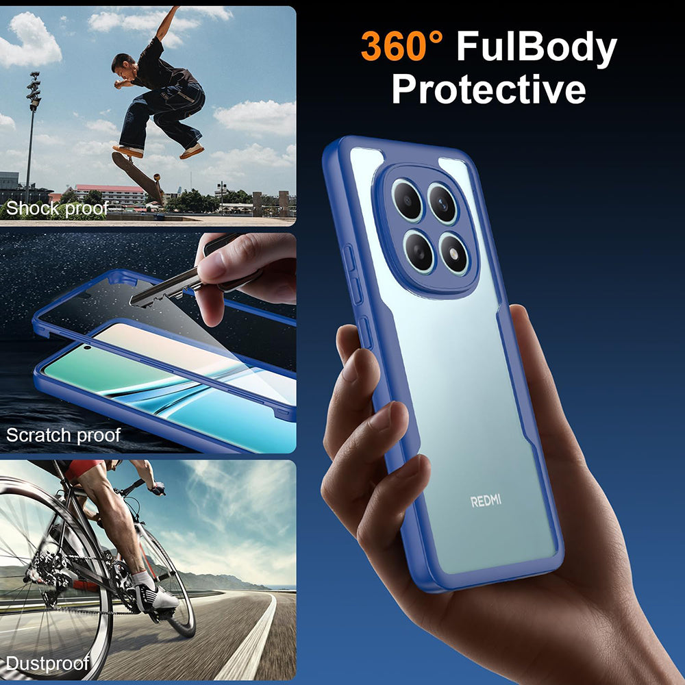 Techsuit - ColorVerse 360 Series + Screen Protector - Xiaomi Redmi Note 15 4G - Blue