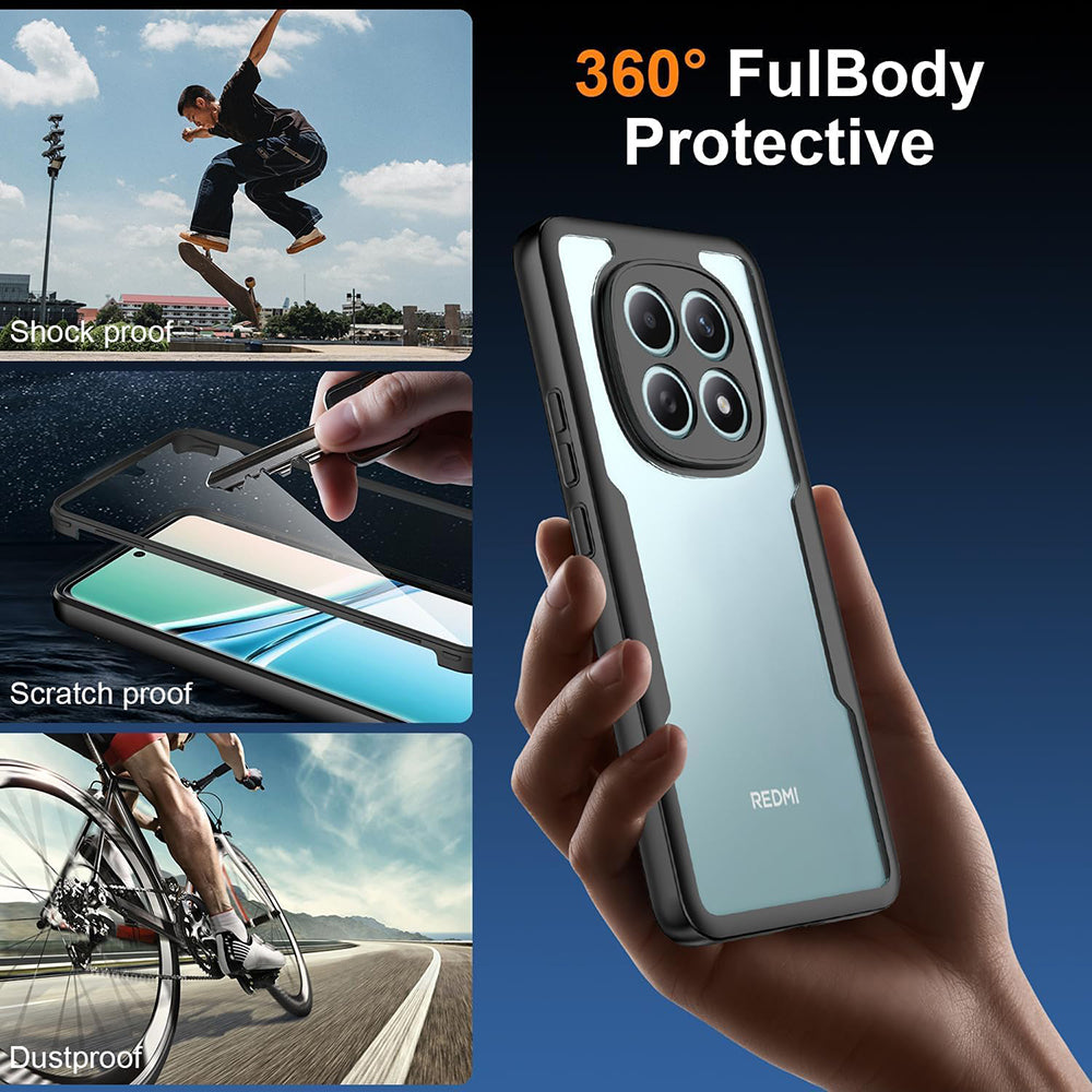 Techsuit - ColorVerse 360 Series + Screen Protector - Xiaomi Redmi Note 15 5G / Poco M8 5G - Black