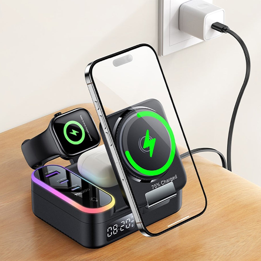 Incarcator Yesido (DS38), 8in1 Wireless, 65W, Fast Charging, Negru