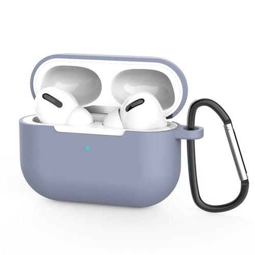 Techsuit - Silicone Case - for AirPods Pro 3, Smooth Ultrathin Material - Lavender Grey