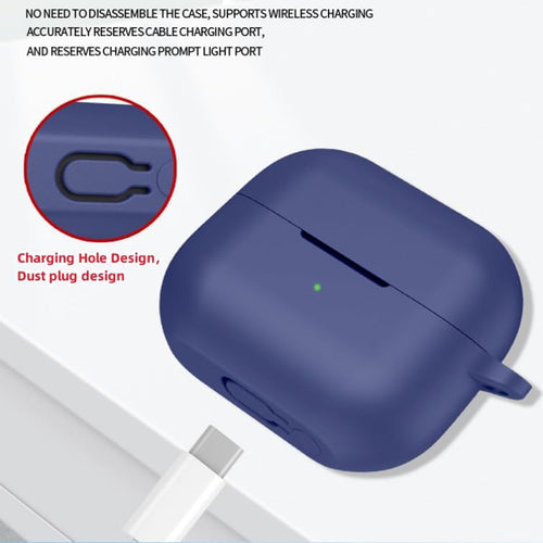 Techsuit - Silicone Case - for AirPods Pro 3, Smooth Ultrathin Material - Lavender Grey