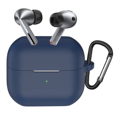 Techsuit - Silicone Case - for Samsung Galaxy Buds 3 / 3 Pro / 3 FE, Smooth Ultrathin Material - Navy Blue