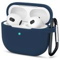Techsuit - Silicone Case - for Apple AirPods 3, Smooth Ultrathin Material - Navy Blue