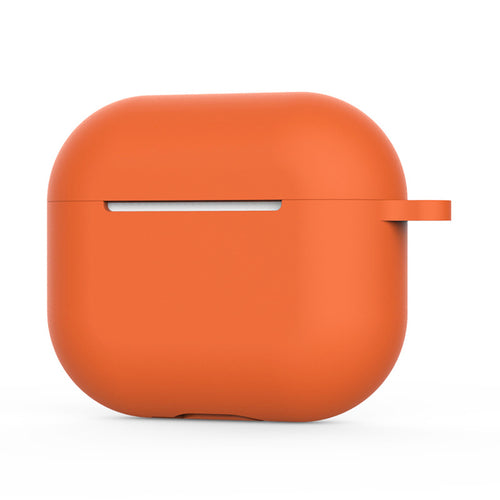 Techsuit - Silicone Case - for AirPods 4, Smooth Ultrathin Material - Orange
