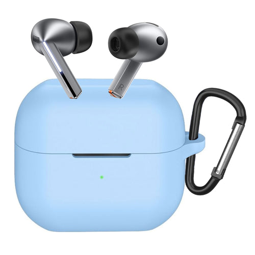 Techsuit - Silicone Case - for Samsung Galaxy Buds 3 / 3 Pro / 3 FE, Smooth Ultrathin Material - Blue