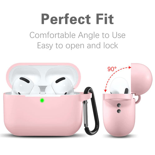TechSuit Casti Techsuit Silicone Case, for AirPods 4, Smooth Ultrathin Material, Roz Inchis – imagine 2