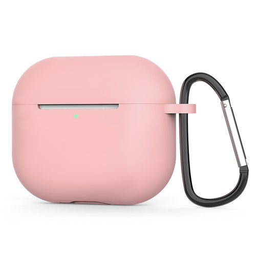 TechSuit Casti Techsuit Silicone Case, for AirPods 4, Smooth Ultrathin Material, Roz Inchis