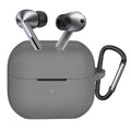Techsuit - Silicone Case - for Samsung Galaxy Buds 3 / 3 Pro / 3 FE, Smooth Ultrathin Material - Gray