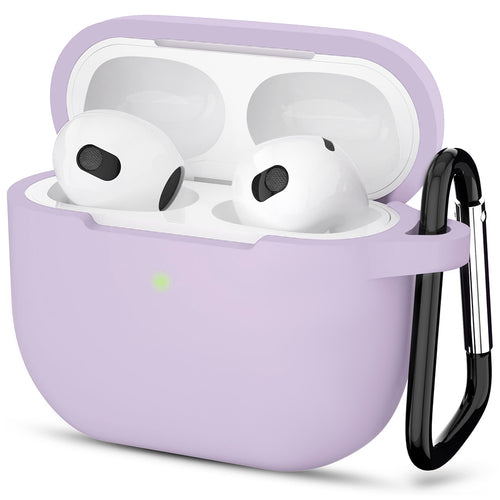 Techsuit - Silicone Case - for Apple AirPods 3, Smooth Ultrathin Material - Purple