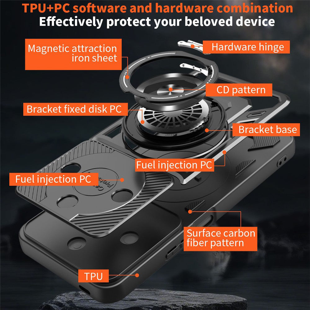 Husa de protectie Techsuit RuggedCam compatibil cu Honor X9c Smart, Gri