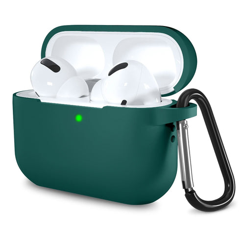 TechSuit Casti Techsuit Silicone Case, for AirPods Pro 1 / 2, Smooth Ultrathin Material, Verde Inchis