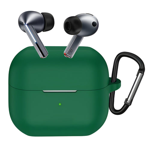Techsuit - Silicone Case - for Samsung Galaxy Buds 3 / 3 Pro / 3 FE, Smooth Ultrathin Material - Green