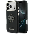 Husa pentru iPhone 17 Pro - Guess Hardcase Resin Logo (GUHCP17L5PS4RGGK) - Black