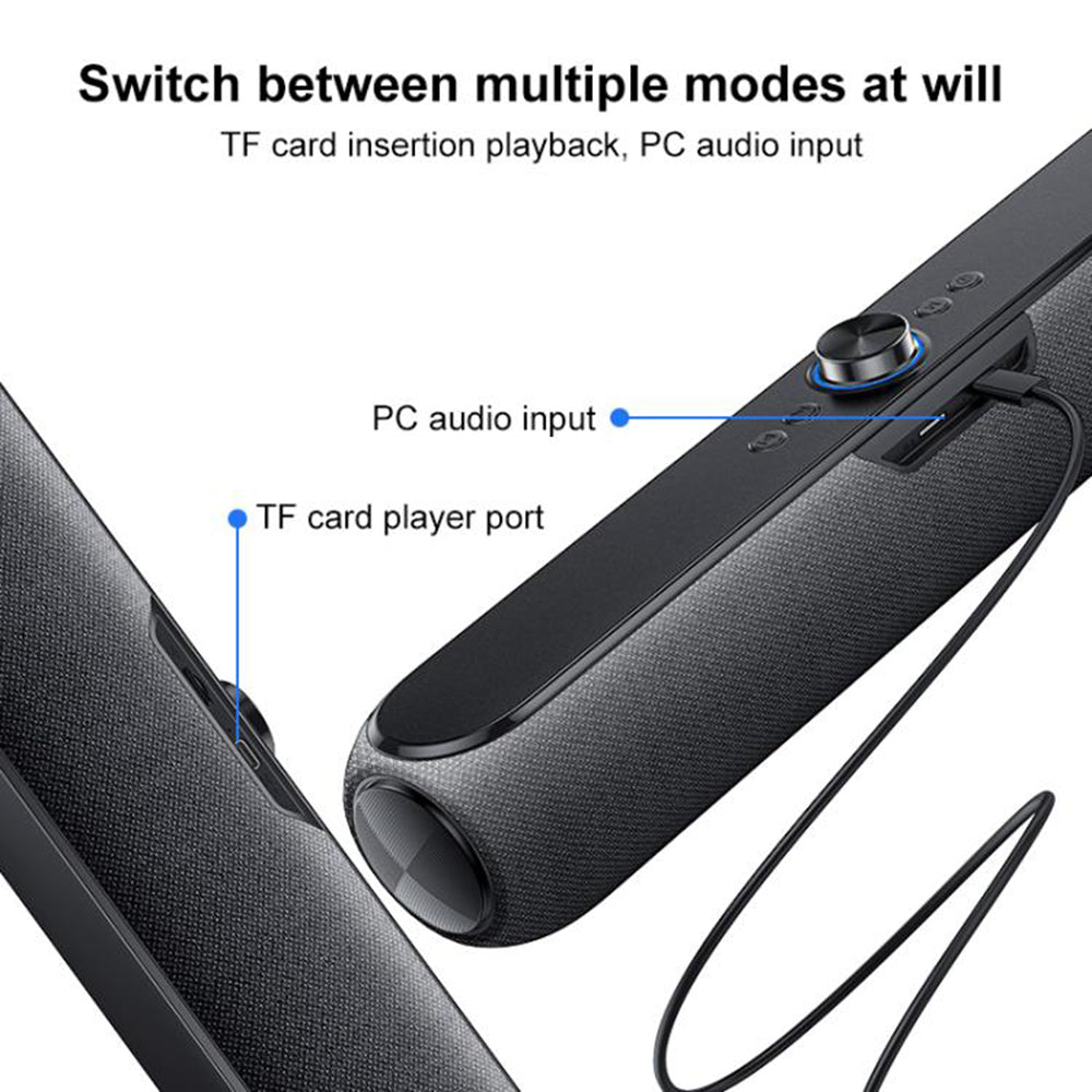 Yesido - Wireless Speaker (YSW42) - Bluetooth 5.3, Type-C, TF, 2000mAh, 20W - Black