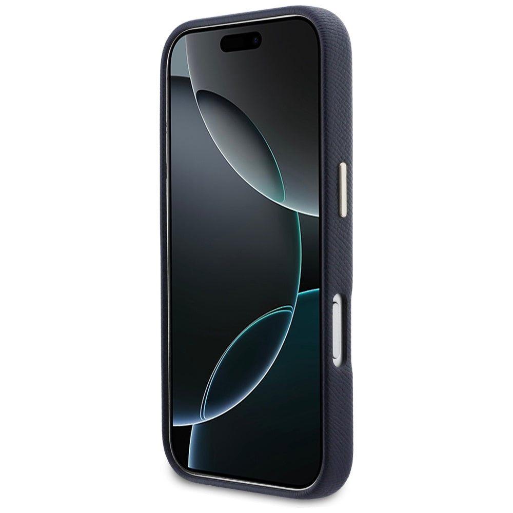 Guess Husa de protectie Guess Hardcase Resin Logo (GUHCP17L5PS4RGGB) compatibil cu iPhone 17 Pro, Albastru – imagine 6