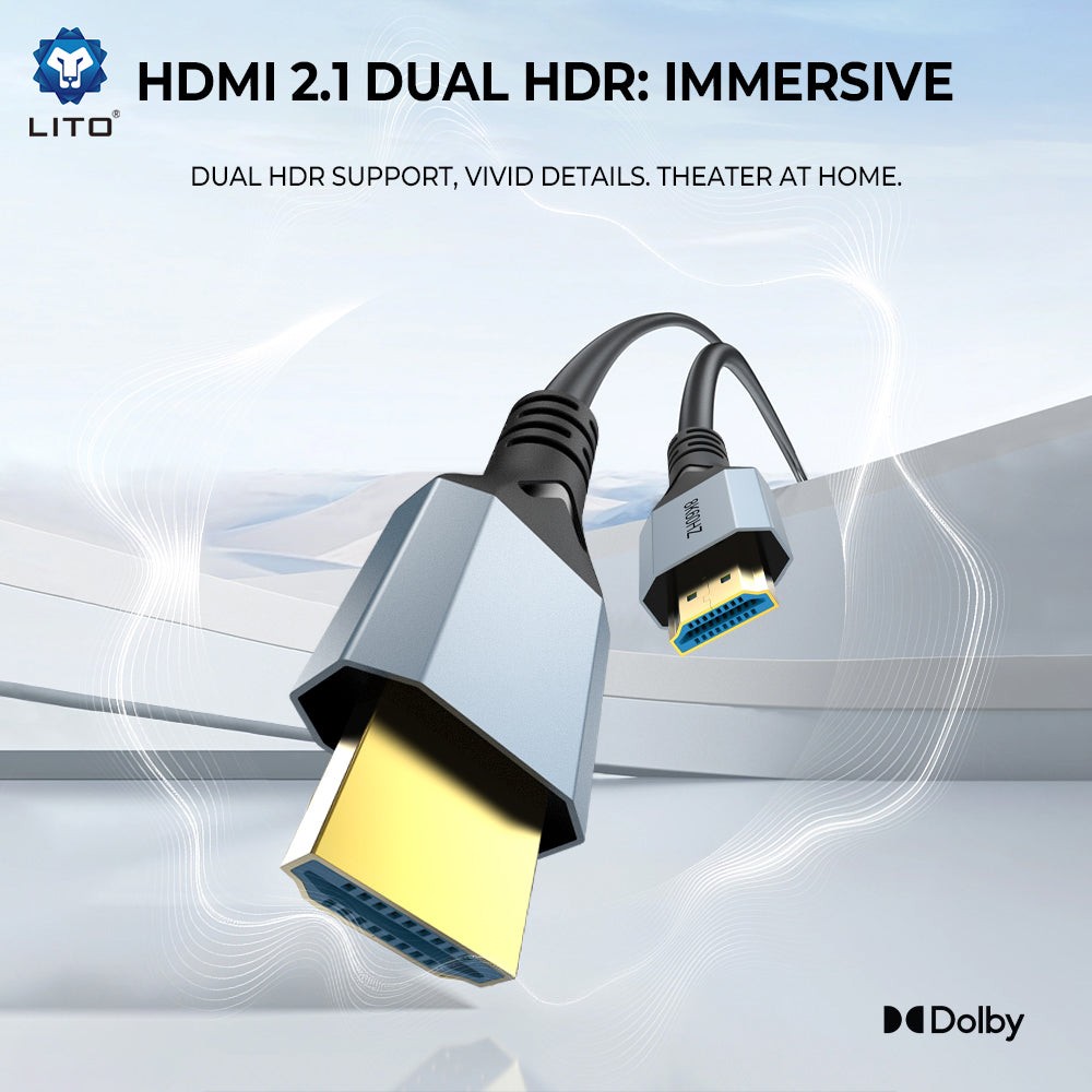 Lito Adaptor Lito Video Cable HD119 (LD-H11), HDMI to HDMI, 8K@60Hz, Color RGB 4.4:4 HDR, 1.8M, Negru – imagine 3