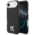 Karl Lagerfeld - Hardcase Leather Khead Logo MgSafe (KLHMP17M5PGFKHGK) - iPhone 17 Air - Black