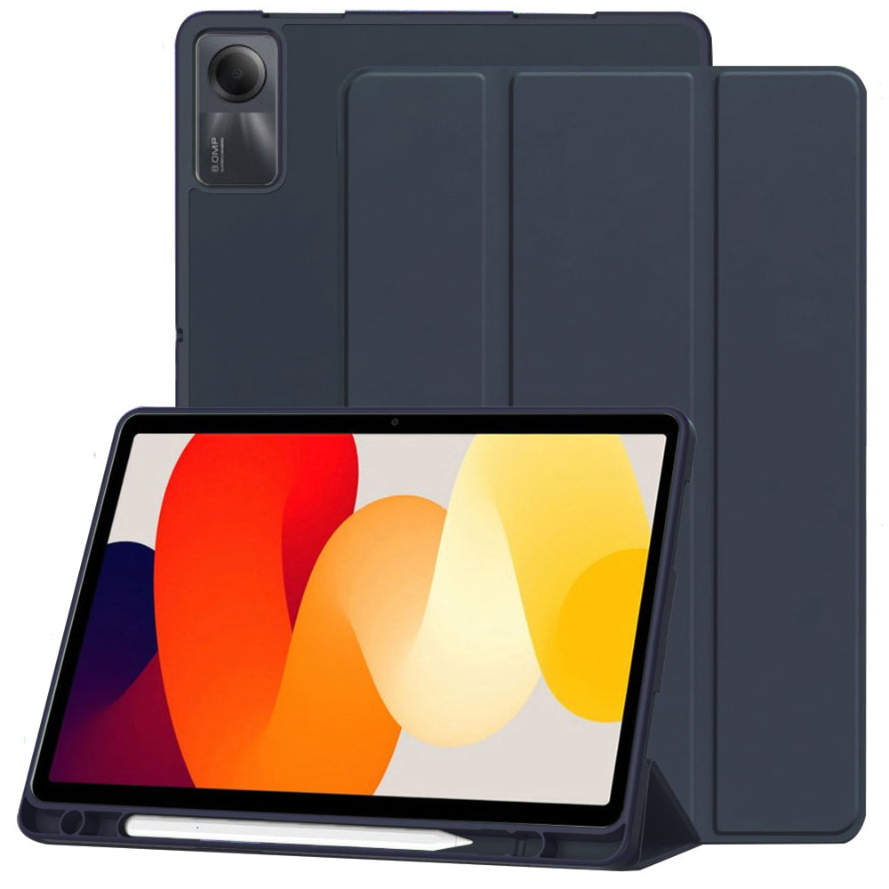 Techsuit - Flex Trifold (with Pencil Holder) - Xiaomi Redmi Pad SE 11" - Dark Blue