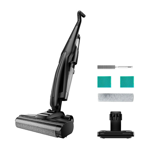 Deerma - Cordless Vacuum Cleaner (VX100 Ultra) - Dry & Wet Cleaning, 20000Pa, 300W, Auto Brush Wash, 4000mAh, IPX6 - Bla