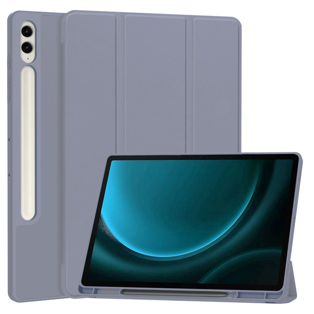 Techsuit - Flex Trifold (with Pencil Holder) - Samsung Galaxy Tab S9 FE Plus - Purple