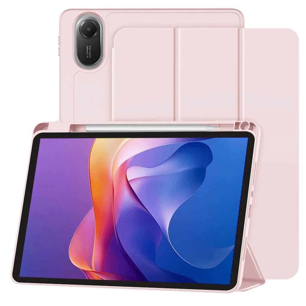 Techsuit - Flex Trifold (with Pencil Holder) - Xiaomi Redmi Pad 2 - Pink