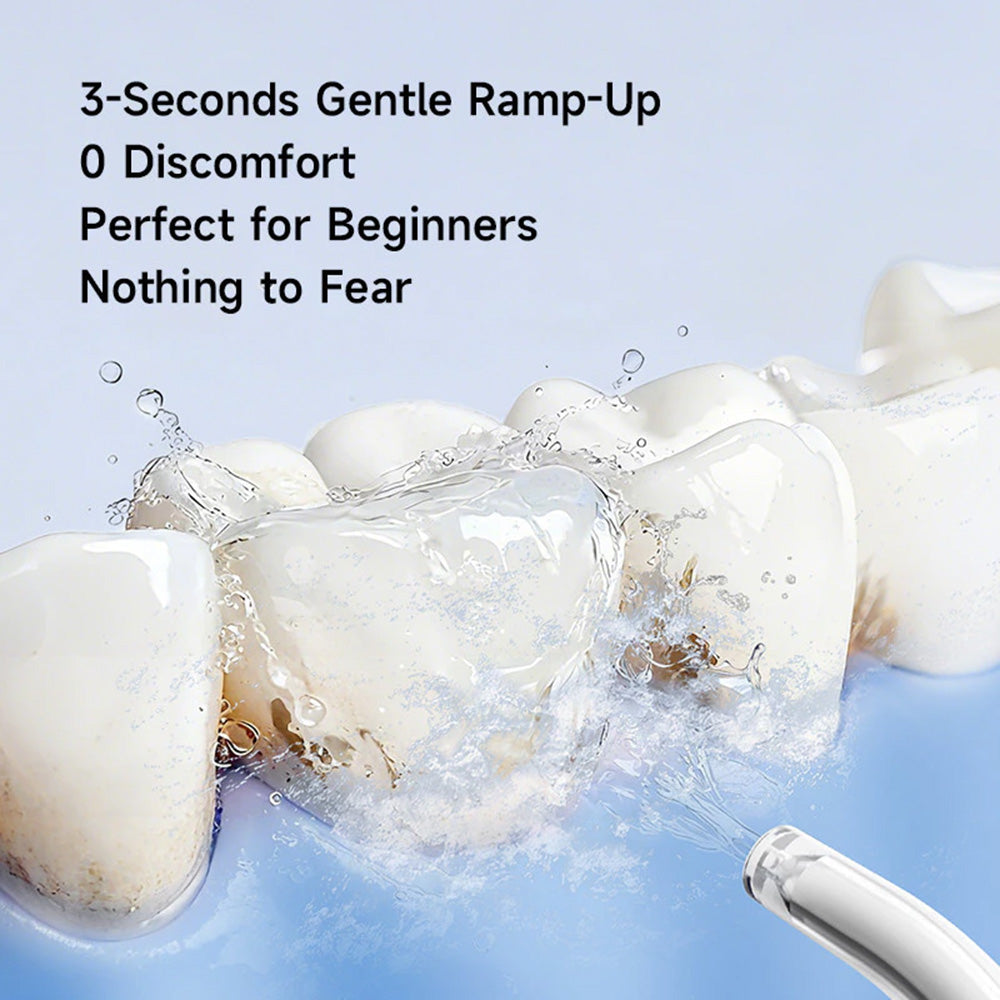 Deerma - Water Flosser (CY01) - Portable, 4x Intensity Levels, Detachable Tank, High-Energy Pulses, 8W, USB-C, IPX7 - Wh